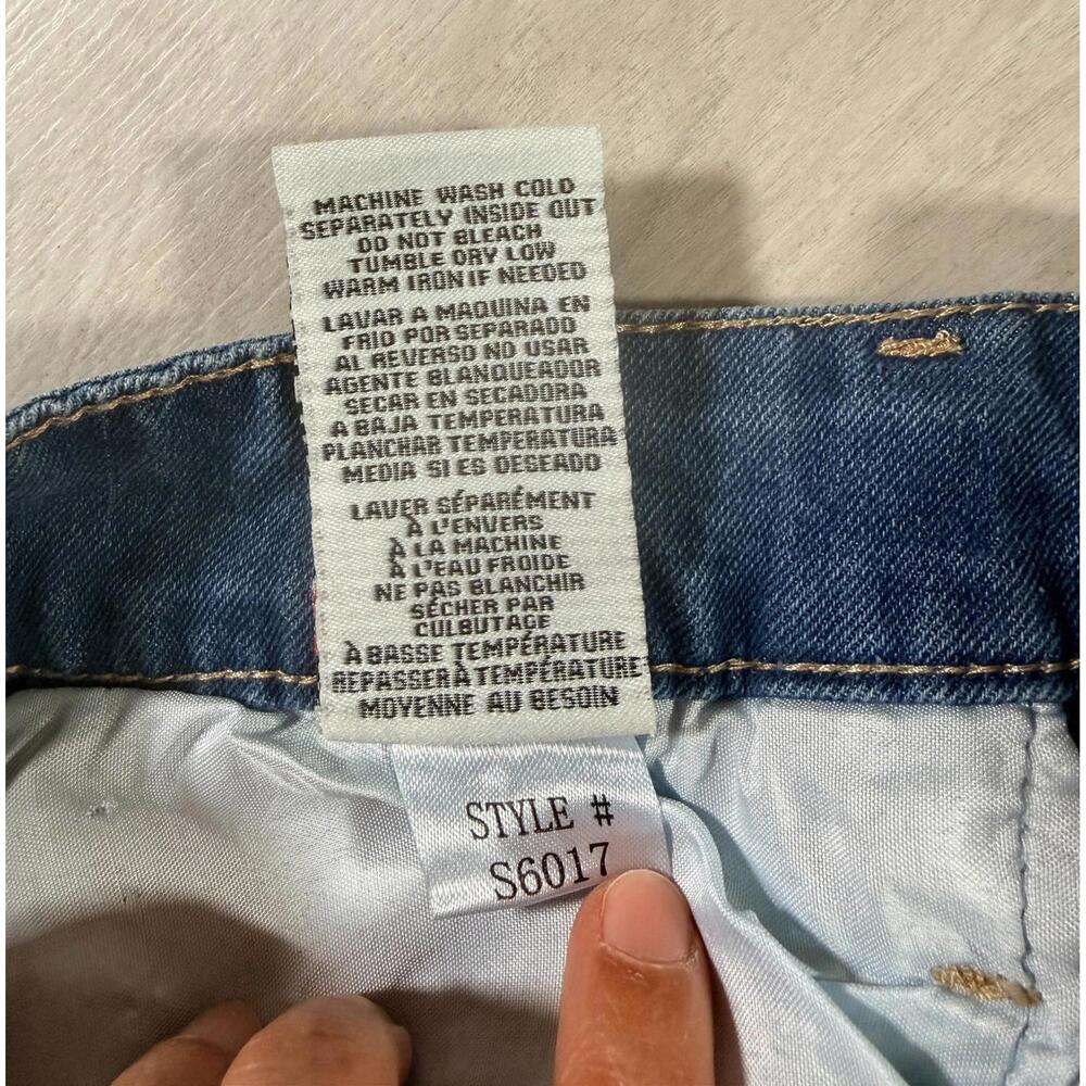 NWT California Vintage Light Blue Distressed Denim jean Shorts Size 7 - Picture 5 of 15